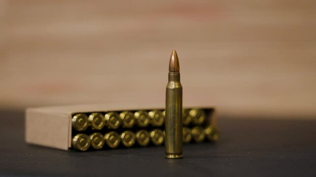 Parallax rotation around the ammo, keeping it roughly centered.