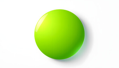 green circle isolated with white highlights, png