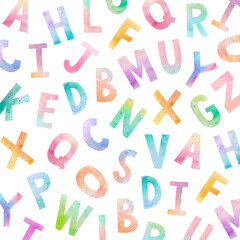 Png watercolor letter pattern wallpaper