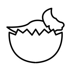 Dinosaur egg line icon