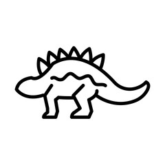 Stegosaurus line icon