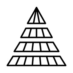 Pyramid line icon