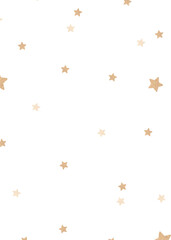 Cute p shimmery golden stars social banner