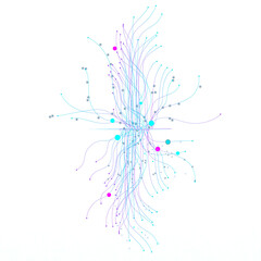 Abstract futuristic digital technology png