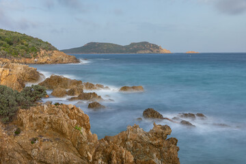 Au bord de la Mer Méditerranée dans le sud de la France