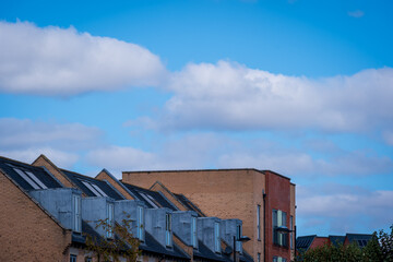 New build house development estate in england uk