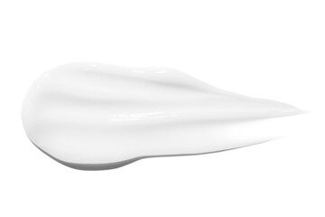 Creamy texture of cosmetic lotion spread on an empty background. Skincare, beauty product.