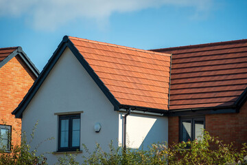 New build house development estate in england uk