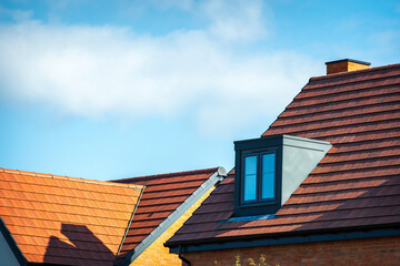 New build house development estate in england uk