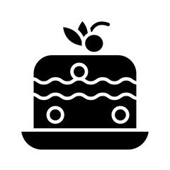 Cake glyph icon