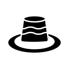 Flan glyph icon