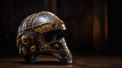 Fototapeta premium Ornate Motorcycle Helmet
