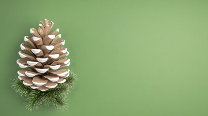 Elegant Round Logo Design for a Nature and Sports Hotel Featuring a Pine Cone on a Green Background