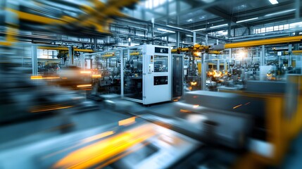 Blurred Motion in Automated Industrial Manufacturing Facility