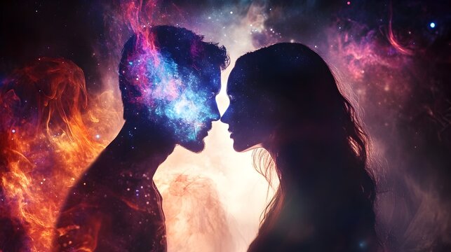 Quantum Entangled Soulmates Embracing Across Parallel Universes in Cosmic Embrace