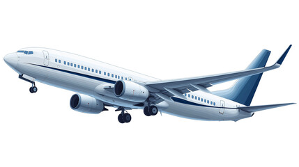 Airplane on transparent background