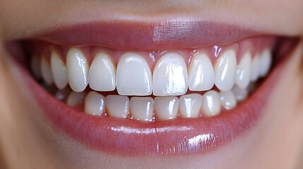 Fototapeta premium Before-and-after images of a smile transformed with veneers, showcasing the journey from stained and uneven teeth to a perfectly aligned, white smile