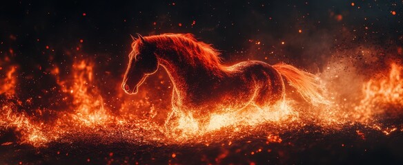 The Horse in Fiery Flames