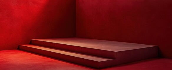 Obraz premium The Red Minimalist Stage
