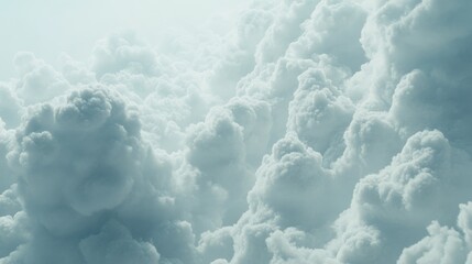 Naklejka premium Ethereal Cloudscape: A Serene Atmospheric Masterpiece