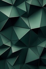Obraz premium Textured green geometric pattern with varying shades in a detailed and modern design