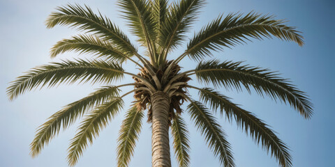Obraz premium Swaying Palms Under the Tropical Sky - palm trees4