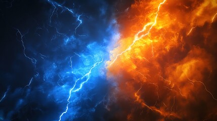 Clash of Elements: Fire and Lightning