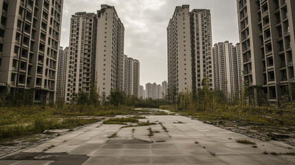 China's Housing Bubble Burst, Leading to Financial Ruin for Developers and Unfinished, Unsold Homes, Highlighting the Collapse of the Property Market and Economic Strain