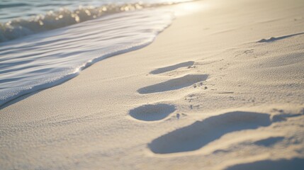 Footprints in the Sand, Ocean Waves