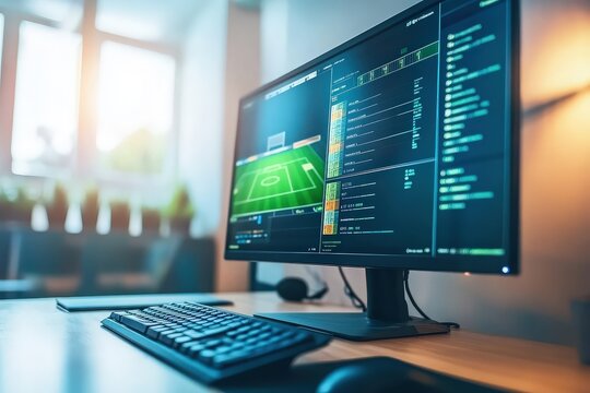 Computer screen displaying sports betting interface