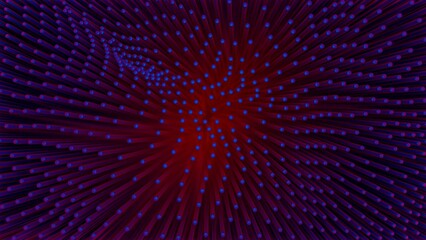 Obraz premium Red and Blue Abstract Radiating Light Pattern