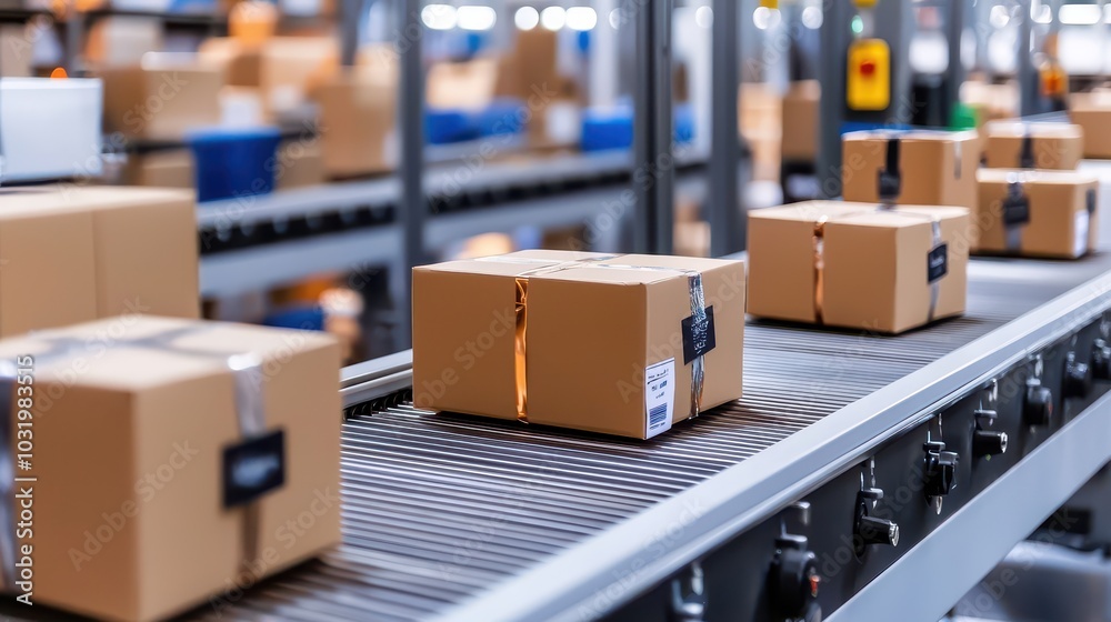Poster automated sorting system for efficient warehouse package movement and management