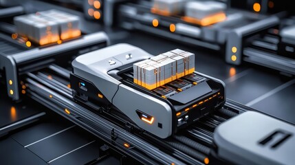 Automated Warehouse Featuring Advanced Conveyor Systems for Efficient Package Sorting in the Future of EDC Logistics