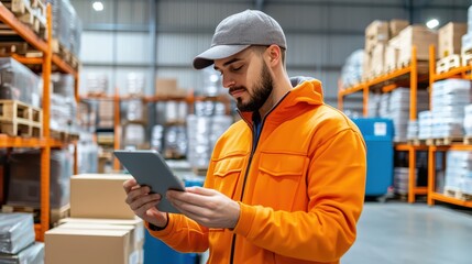 Warehouse Manager Utilizing QR Code Technology for Advanced Inventory Management in a Modern Warehouse Environment
