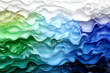 Colorful wave patterns in fluid design.