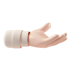 투명배경 위의 카툰 손 오브젝트, PNG파일