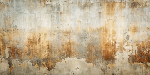 Weathered Concrete Wall Background for Texture and Design Projects - Faded, Dirty, and Peeling Plaster Ideal for Urban Aesthetic and Grunge Style Imagery