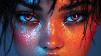 Pixelated Art with Bold Colors: Abstract Digital Artwork