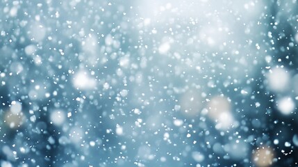 Fototapeta premium Winter Wonderland: Enchanting Snowfall Illuminates the Serene Landscape