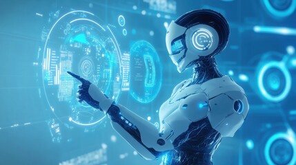 Fototapeta premium Intelligent factory and Industry 4.0 management.