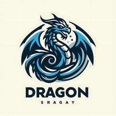 Fototapeta premium Dragon Logo Design