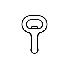 Can opener outline icons, minimalist vector illustration ,simple transparent graphic element .Isolated on white background