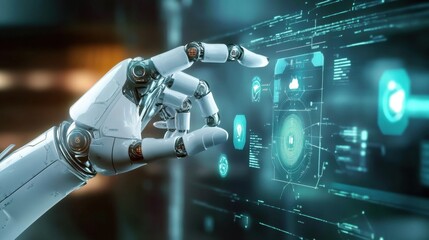 Obraz premium Intelligent factory and Industry 4.0 management.