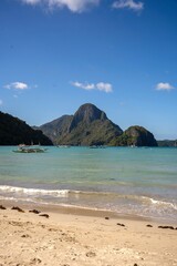 Clear lagoons in the Philippines 