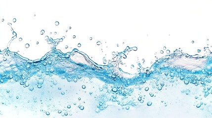 Water Splash with Bubbles