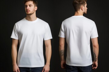 blank white t shirt by generative ai