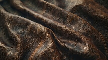 Smooth leather surface,