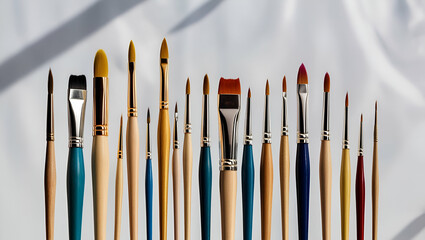 Fototapeta premium paintig brush set ai genrative