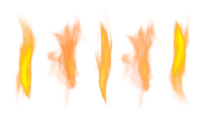 Abstract Flame Art with Twisting Realistic Fire Shapes and Vibrant Colors