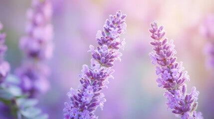 Enchanting Lavender Blossoms in the Soft Light